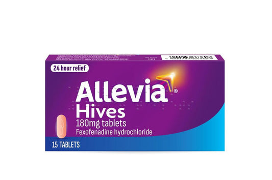 Allevia Hives 180mg 15 Tablets