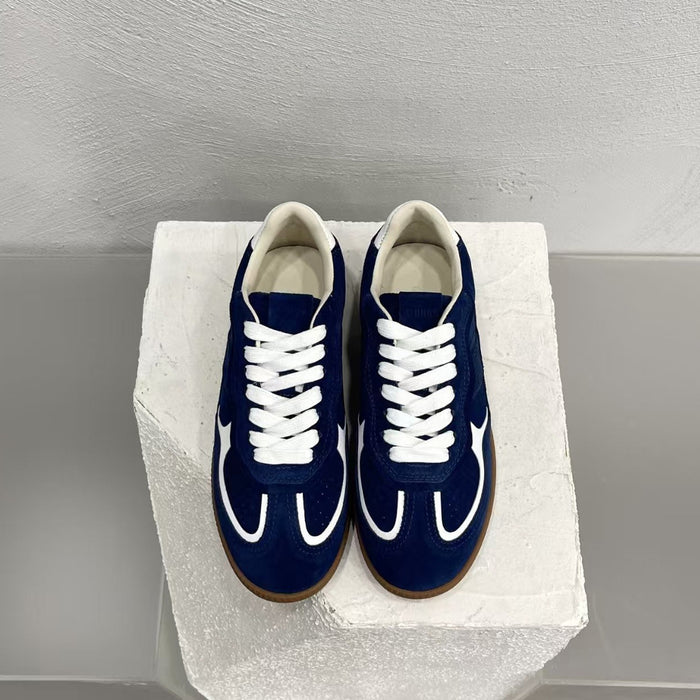 Alohas TB.490 Rife Sheen Blue Suede & Nylon Sneakers – Low Top