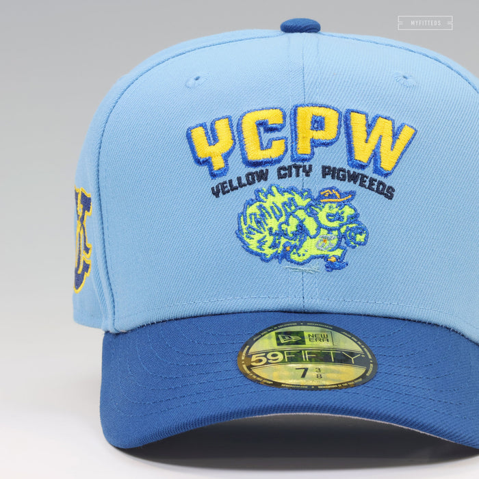 AMARILLO SOD POODLES YELLOW CITY PIGWEEDS ALTERNATE IDENTITY NEW ERA FITTED CAP