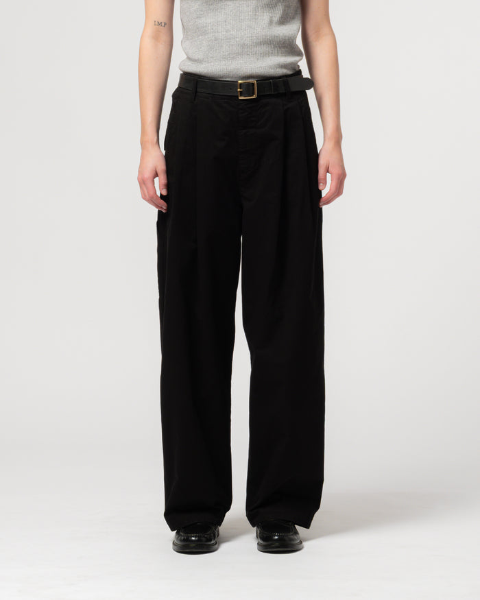 Ambassador Pants Crispy Cotton Black