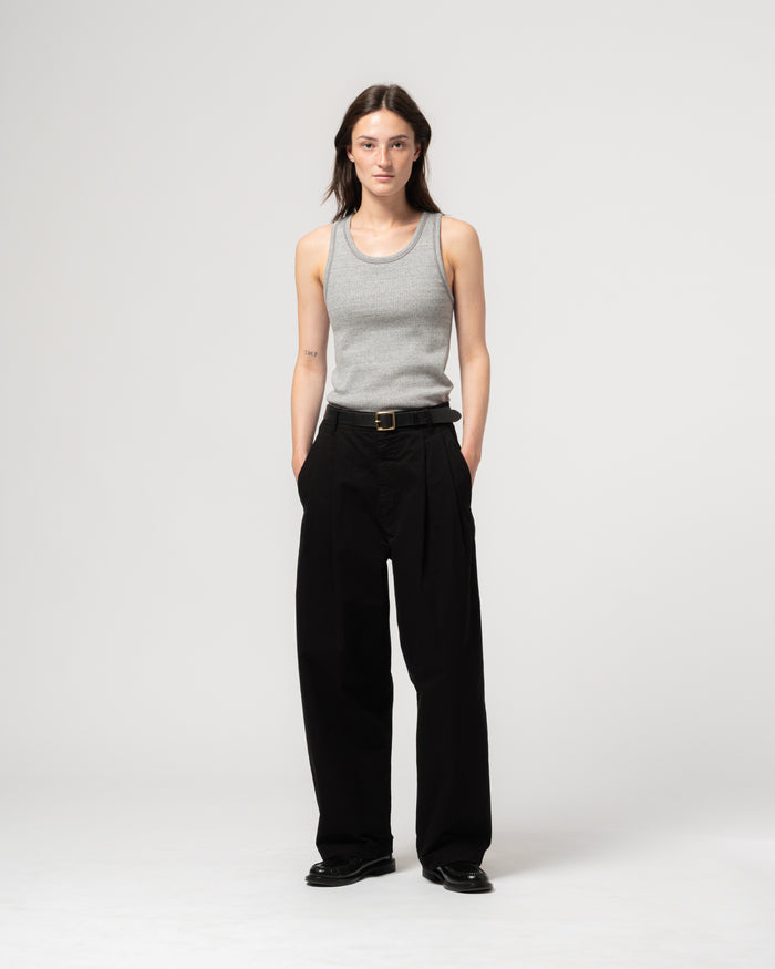 Ambassador Pants Crispy Cotton Black