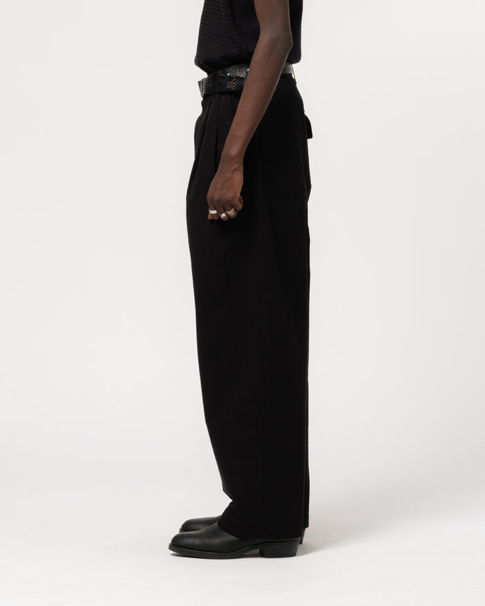 Ambassador Pants Crispy Cotton Black