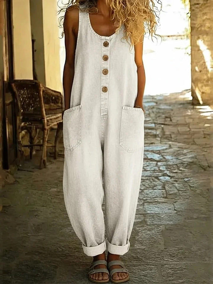AMELIE - Vintage Denim Jumpsuit