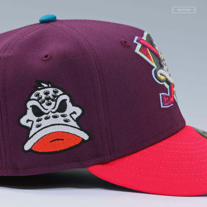 ANAHEIM MIGHTY DUCKS GRADIENT WILD WING DARK AUBERGINE NEW ERA FITTED CAP