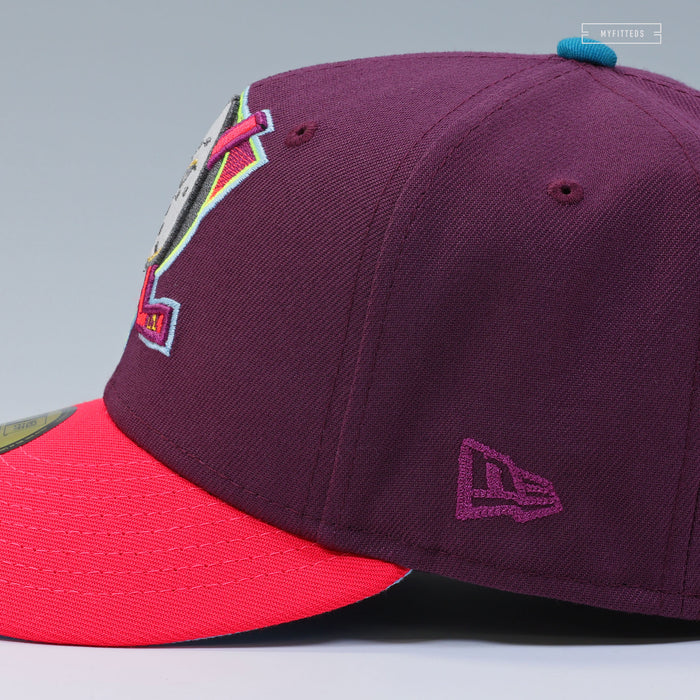 ANAHEIM MIGHTY DUCKS GRADIENT WILD WING DARK AUBERGINE NEW ERA FITTED CAP