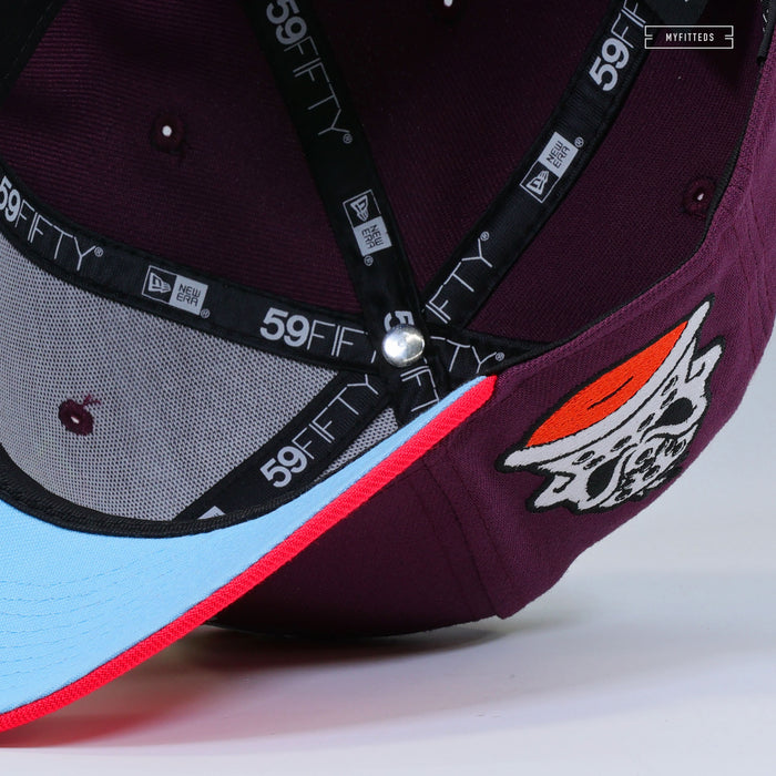 ANAHEIM MIGHTY DUCKS GRADIENT WILD WING DARK AUBERGINE NEW ERA FITTED CAP