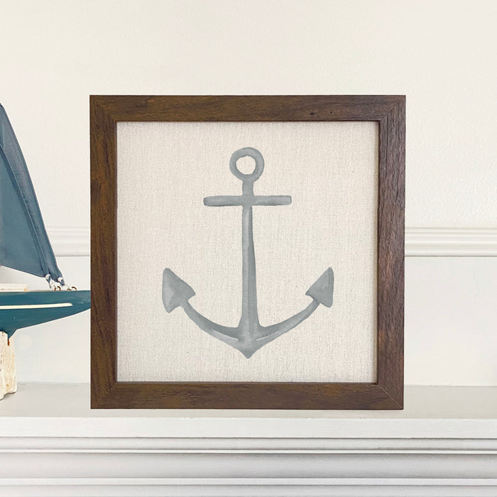 Anchor - Framed Sign