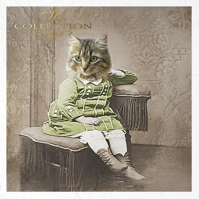 Animal Friends in Finery Rice Paper Mini Set by ITD Collection, RSM036, Pack of 6 03