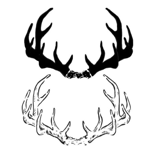 Antlers Stencil by Roycycled Treasures, 12" x 12"