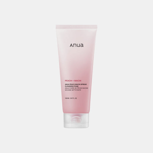 Anua Peach Niacin Spread Cleansing Foam brightening foaming cleanser for dull skin