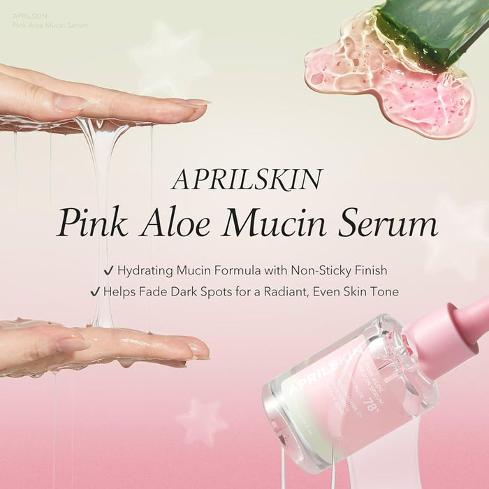 Aprilskin Pink Aloe Mucin Serum 1.01 fl.oz (30ml)