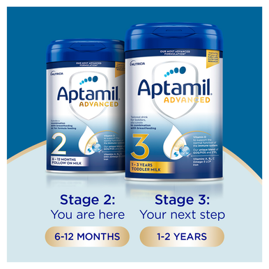 Aptamil Advanced 2 Follow On Baby Milk Formula Powder 6-12 Months 800g