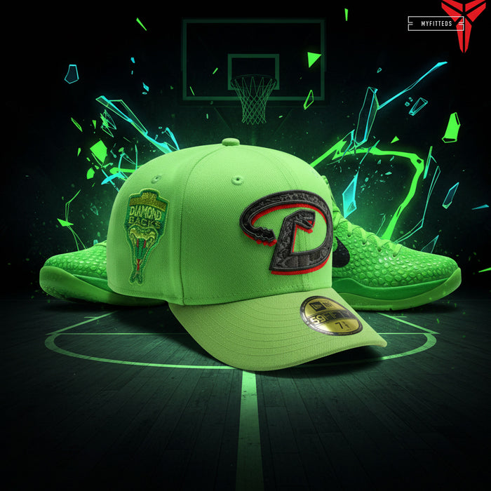 ARIZONA DIAMONDBACKS 1998 INAUGURAL SEASON KOBE VI PROTRO GRINCH INSPIRED NEW ERA CAP