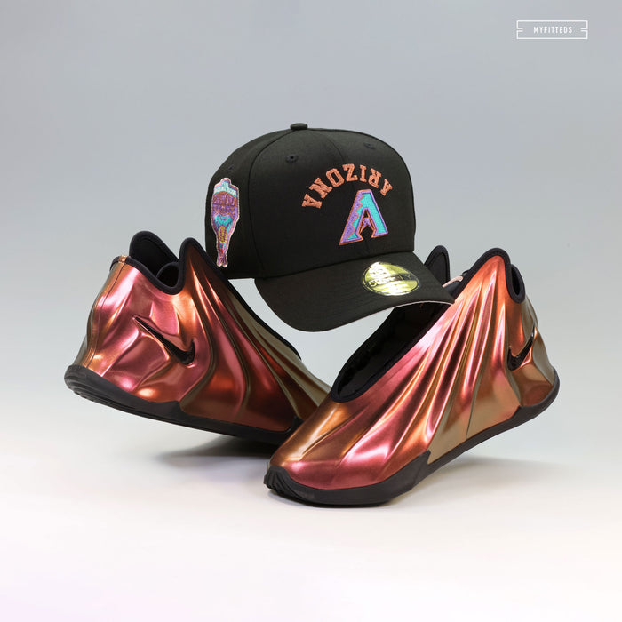 ARIZONA DIAMONDBACKS 1998 INAUGURAL SEASON UPSIDE DOWN INVERTED NEW ERA FITTED CAP