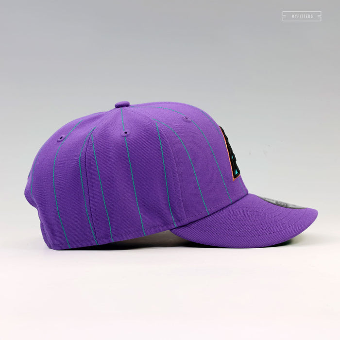 ARIZONA DIAMONDBACKS 2001 WORLD SERIES PINSTRIPE CAP BYTES NEW ERA SNAPBACK