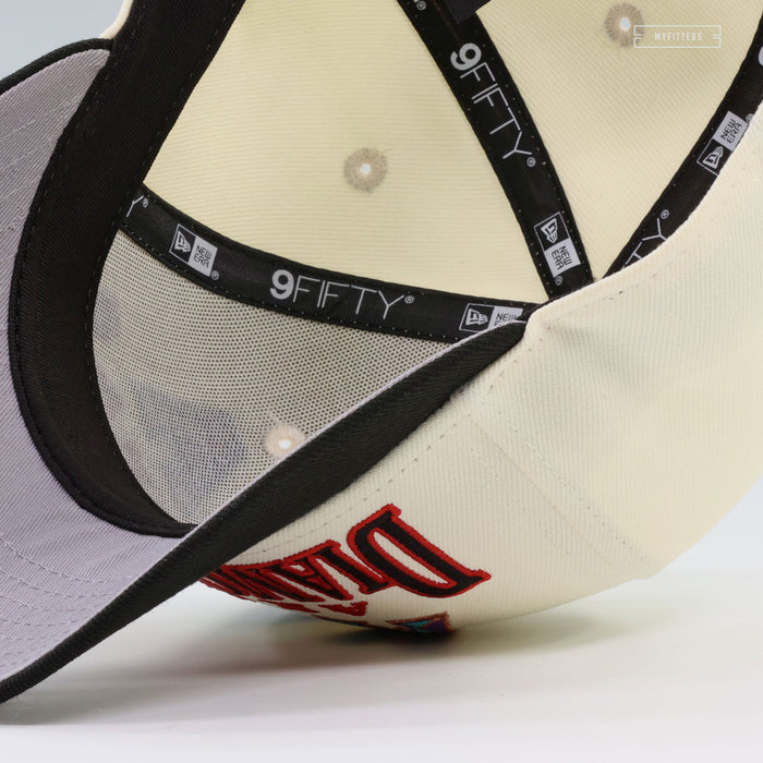 ARIZONA DIAMONDBACKS TEAM ARCHIVE OFF WHITE NEW ERA 9FIFTY SNAPBACK HAT