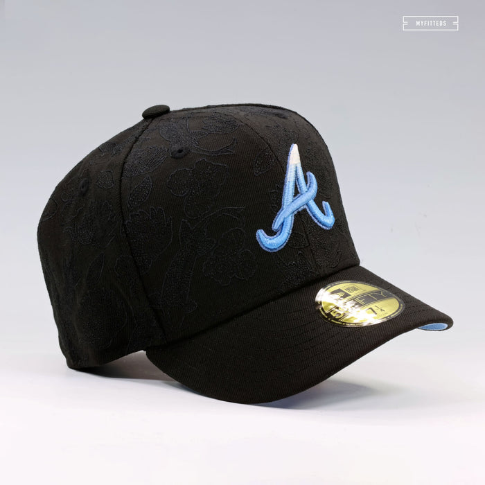 ATLANTA BRAVES KOI FISH POND ALL OVER EMBROIDERED NEW ERA FITTED CAP