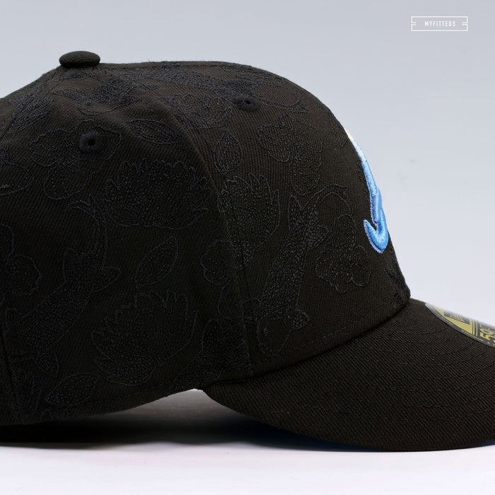 ATLANTA BRAVES KOI FISH POND ALL OVER EMBROIDERED NEW ERA FITTED CAP