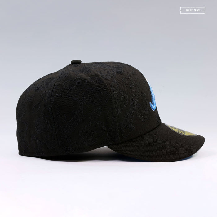 ATLANTA BRAVES KOI FISH POND ALL OVER EMBROIDERED NEW ERA FITTED CAP