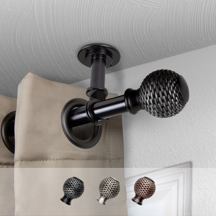 Bala 1" Ceiling Curtain Rod/ Room Divider