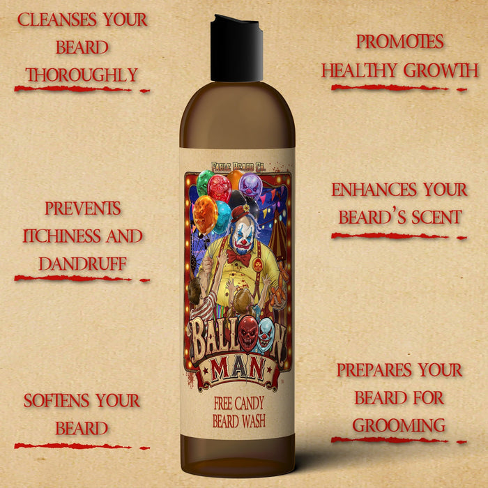 Balloon Man - Beard Wash - Twisted Carnival Lollipops, Electric Yuzu, Rock Candy Crystals