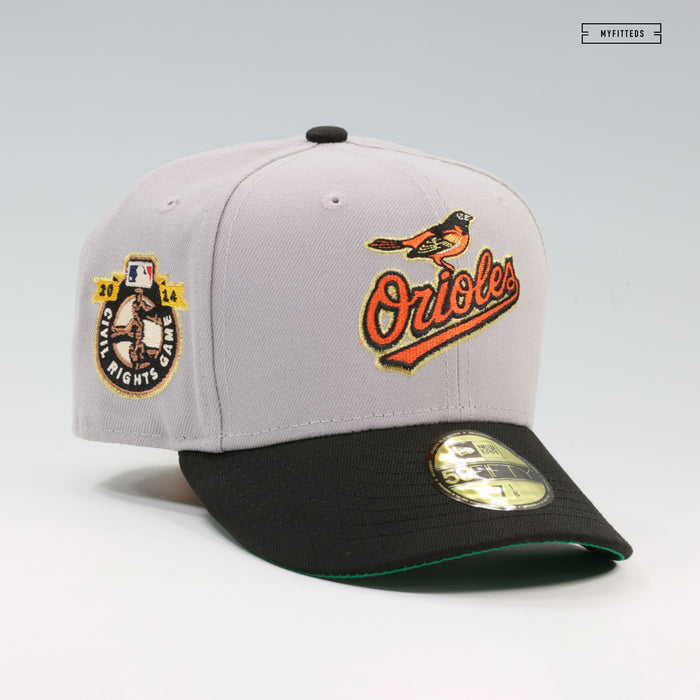 BALTIMORE ORIOLES 2014 CIVIL RIGHTS GAME ROAD JERSEY NEW ERA FITTED CAP