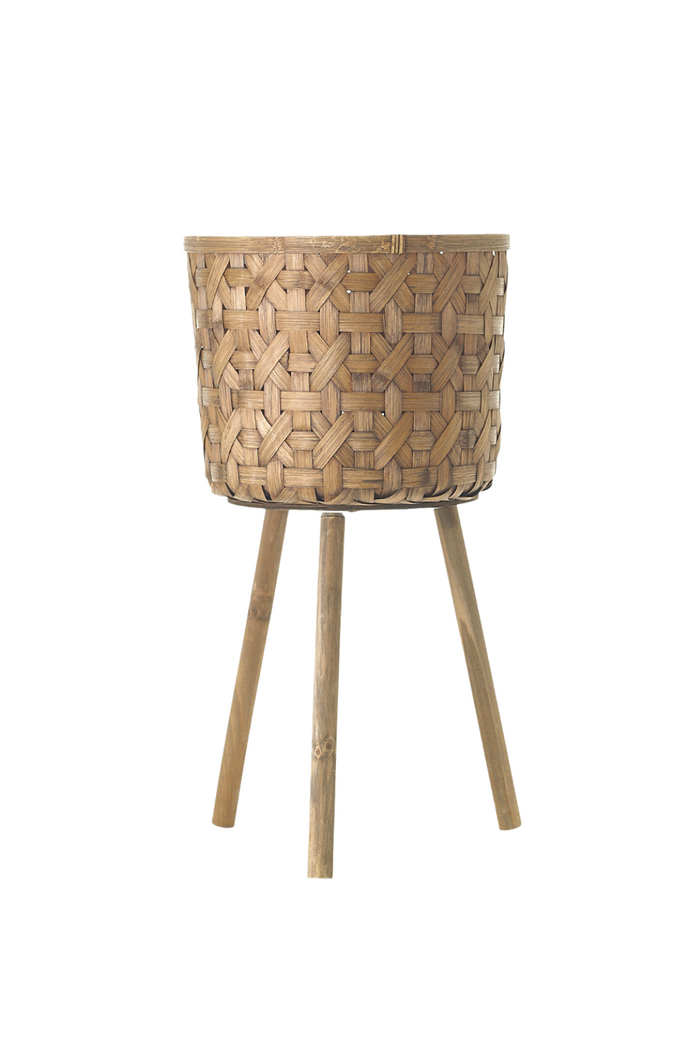 Accent Decor Bam Basket Plant Stand