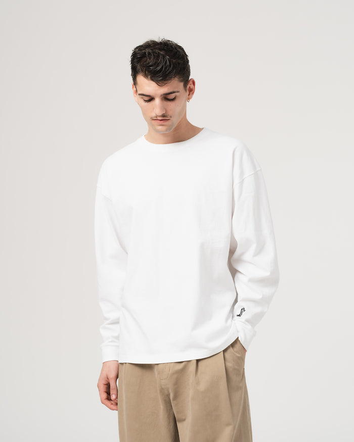 Baseball T Heavy Open End Jersey White
