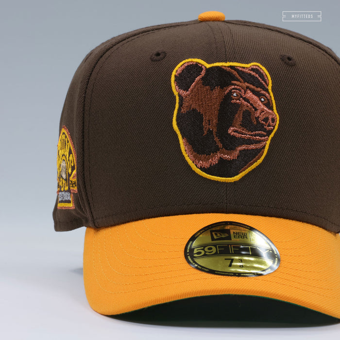 BOSTON BRUINS 1924-2024 CENTENNIAL MAHOGANY YUKON GOLD NEW ERA FITTED CAP