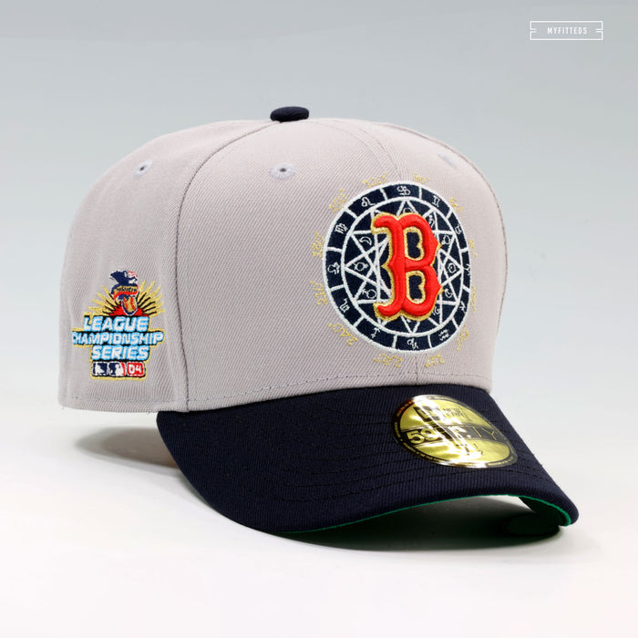 BOSTON RED SOX 2004 LEAGUE CHAMPIONSHIP SERIES ON THE ROAD NEW ERA FITTED HAT