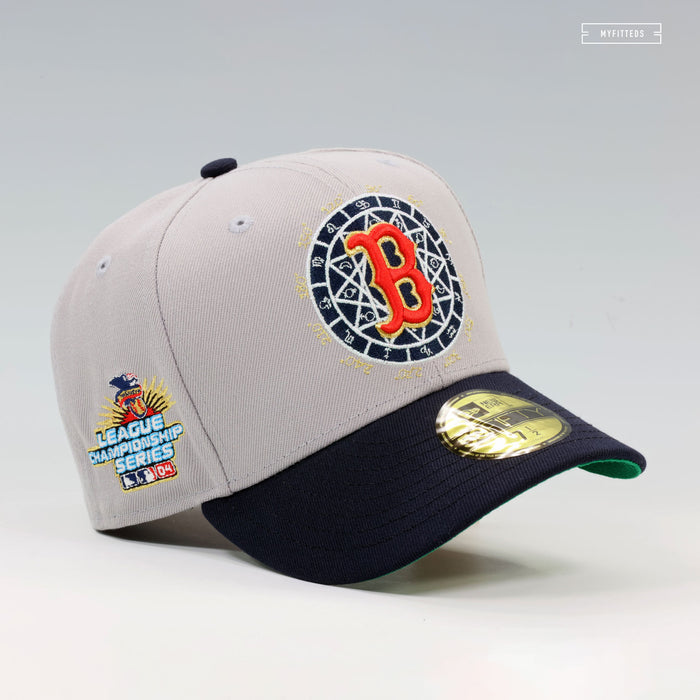 BOSTON RED SOX 2004 LEAGUE CHAMPIONSHIP SERIES ON THE ROAD NEW ERA FITTED HAT