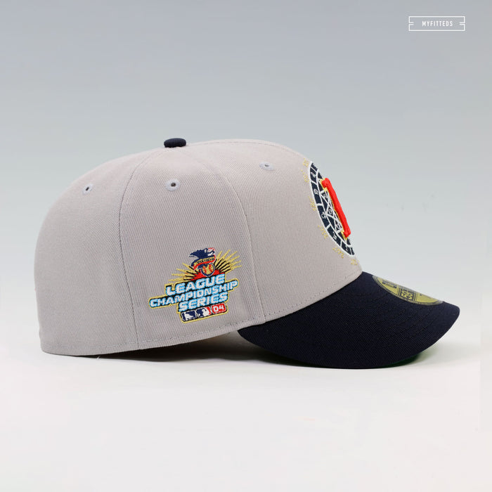 BOSTON RED SOX 2004 LEAGUE CHAMPIONSHIP SERIES ON THE ROAD NEW ERA FITTED HAT
