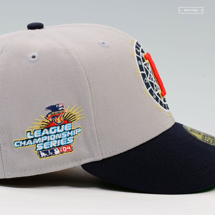 BOSTON RED SOX 2004 LEAGUE CHAMPIONSHIP SERIES ON THE ROAD NEW ERA FITTED HAT