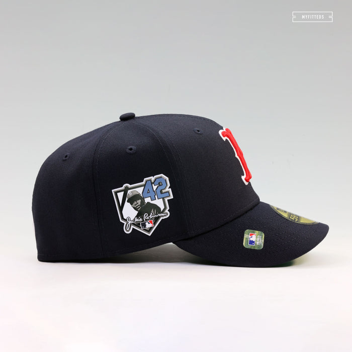 BOSTON RED SOX 2026 JACKIE ROBINSON DAY #42 ON-FIELD NEW ERA FITTED CAP