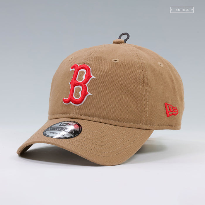 BOSTON RED SOX BRITISH KHAKI 9TWENTY NEW ERA ADJUSTABLE DAD HAT