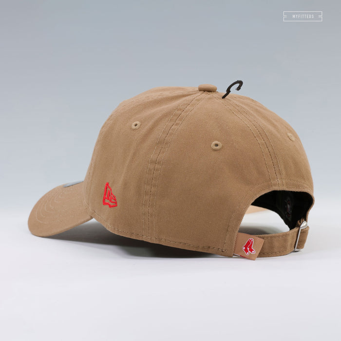 BOSTON RED SOX BRITISH KHAKI 9TWENTY NEW ERA ADJUSTABLE DAD HAT