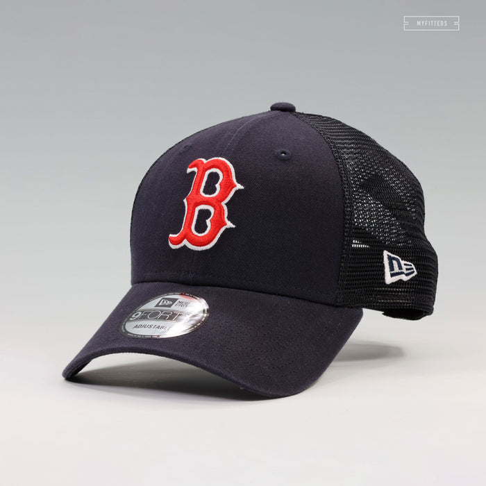 BOSTON RED SOX PRIMARY NEW ERA 9FORTY ADJUSTABLE TRUCKER MESH DAD HAT