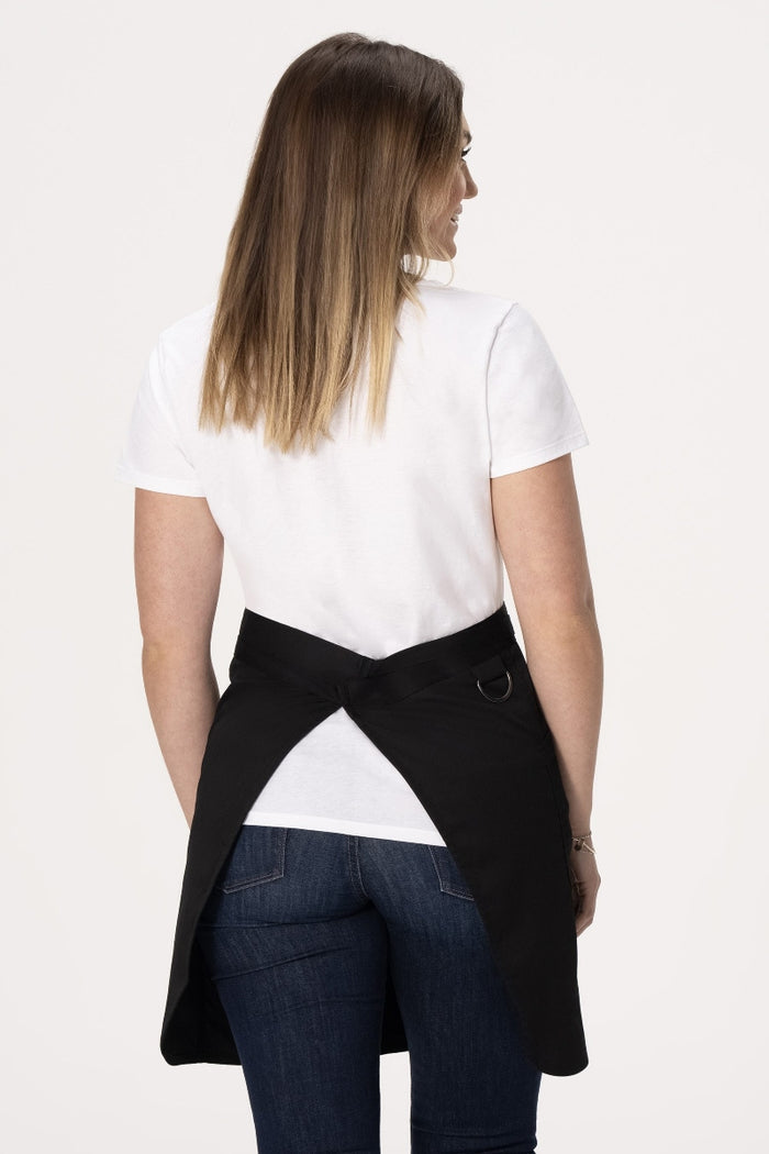 Chef Works Brio Black Half Bistro Apron