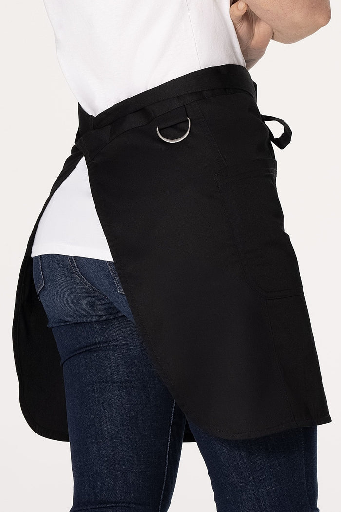 Chef Works Brio Black Half Bistro Apron