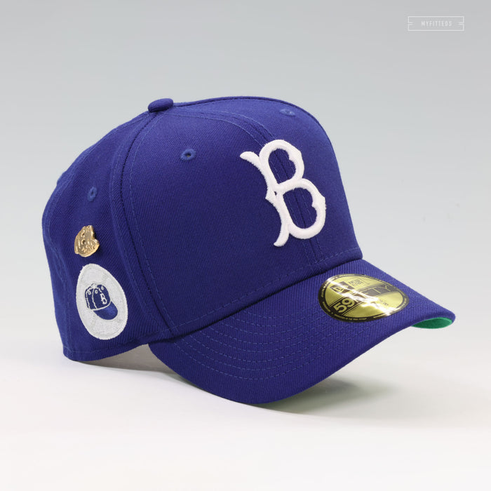 BROOKLYN DODGERS 1955 WORLD SERIES LOGO HISTORY NEW ERA FITTED CAP