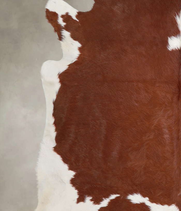 Brown and White Cowhide Rug #A25327