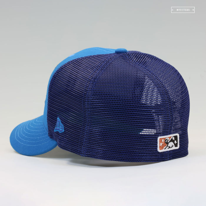 BUFFALO BISONS INDIANA JONES INSPIRED TRUCKER MESH NEW ERA FITTED CAP