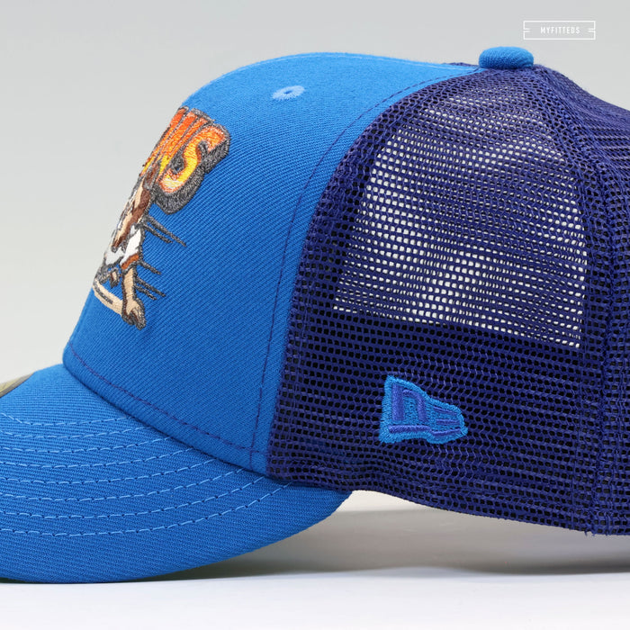 BUFFALO BISONS INDIANA JONES INSPIRED TRUCKER MESH NEW ERA FITTED CAP