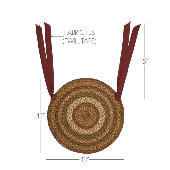Cabin Patch Braided Chair Pad-Lange General Store