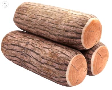 Campfire Log Pillow