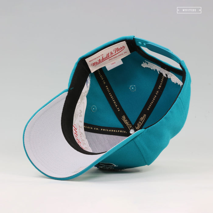CHARLOTTE HORNETS 30TH ANNIVERSARY PRO-PINCH FIT GEMSTONES MITCHELL & NESS SNAPBACK
