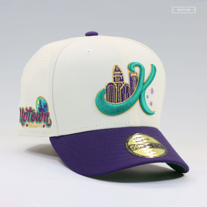 CHARLOTTE KNIGHTS X UPTOWN KNIGHTS THEME NIGHT AIR JORDAN V GRAPES NEW ERA HAT