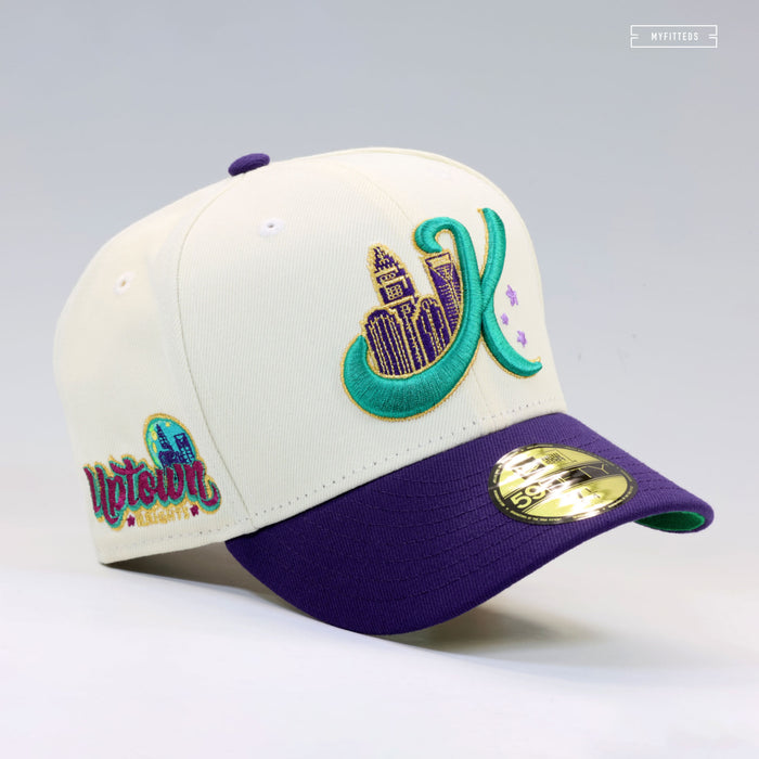 CHARLOTTE KNIGHTS X UPTOWN KNIGHTS THEME NIGHT AIR JORDAN V GRAPES NEW ERA HAT