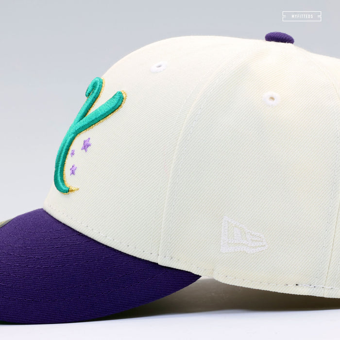 CHARLOTTE KNIGHTS X UPTOWN KNIGHTS THEME NIGHT AIR JORDAN V GRAPES NEW ERA HAT