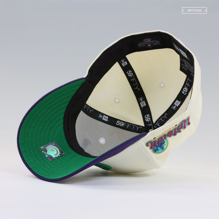CHARLOTTE KNIGHTS X UPTOWN KNIGHTS THEME NIGHT AIR JORDAN V GRAPES NEW ERA HAT